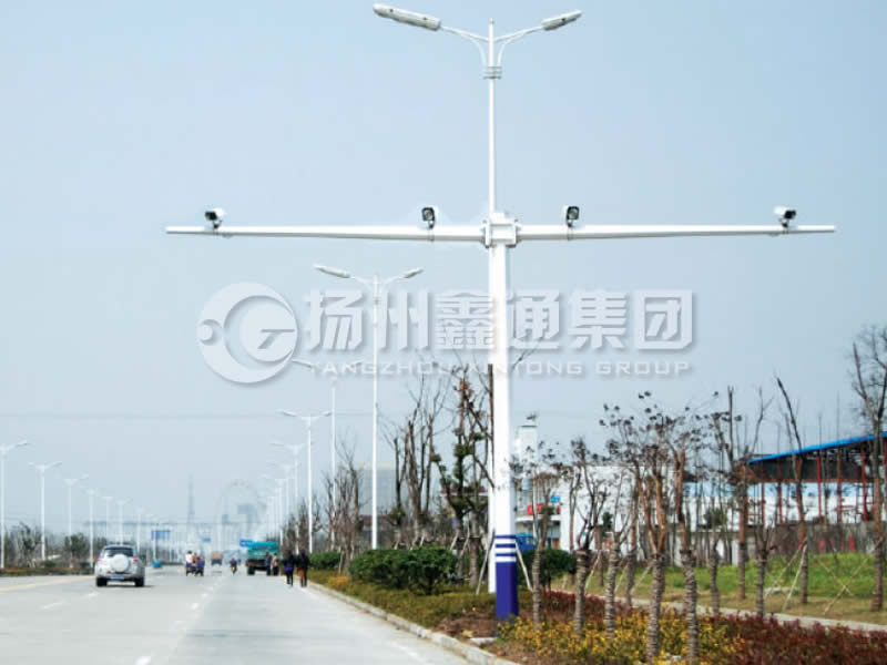 DJG-004，電子警察桿，T型八棱電警桿